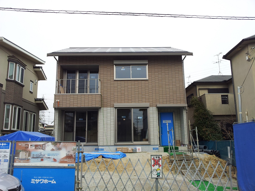 足場が撤去されました じん おyomeさん S Built A New House